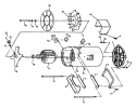 Part Location Diagram of 64876 Generac STATOR ASY 3KW CB FC